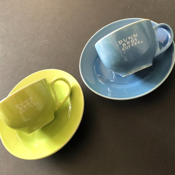 Dunn Bros Other - DUNN BROS Demitasse/Expresso Cups/Saucers Rare Set